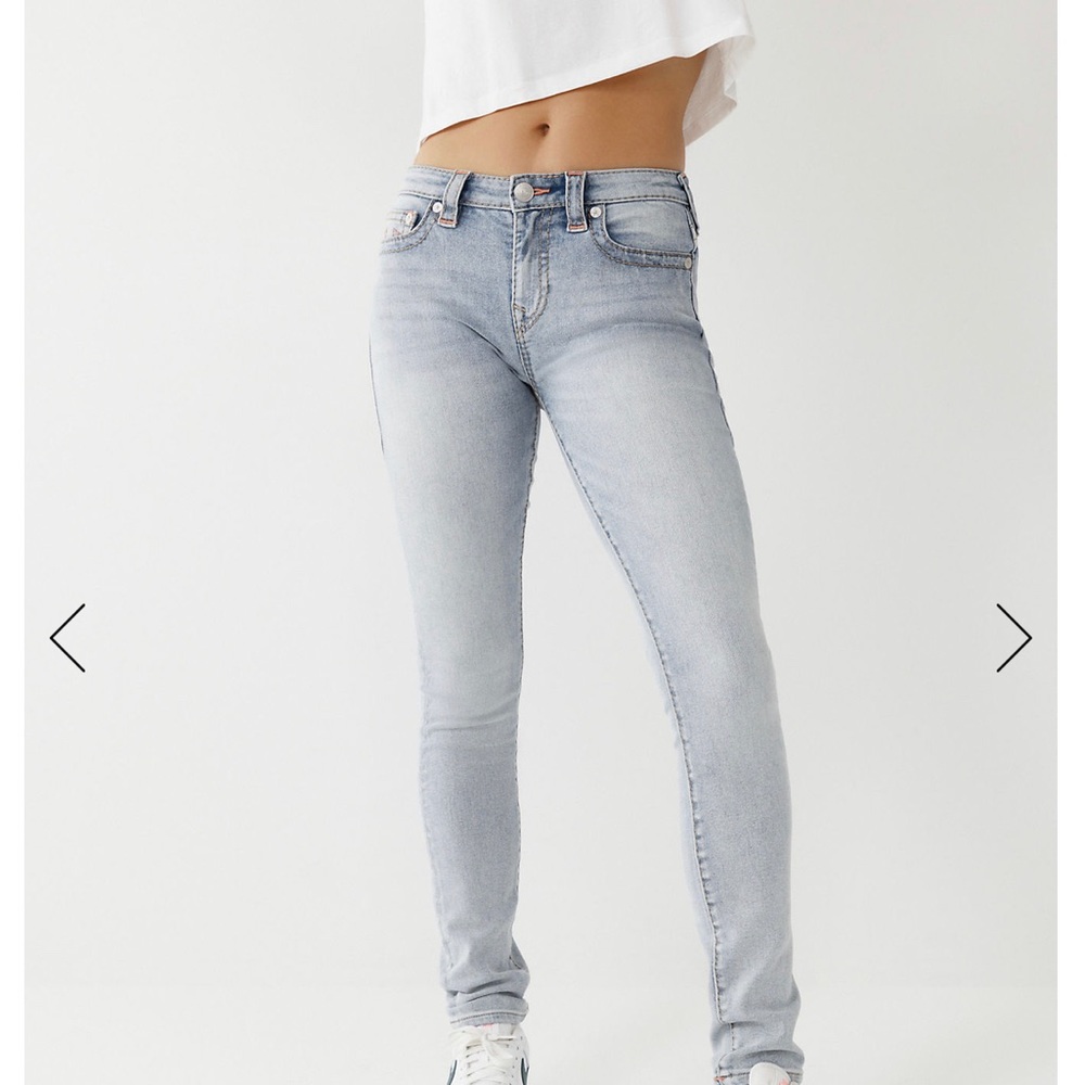 True Religion NWT Stella Mid Rise Skinny Big T Jeans
